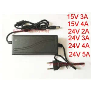 อะแดปเตอร์ Ac To Dc Ac 100V-240V To Dc 15V 3A 4A 24V 2A 3A 4A 5A อะแดปเตอร์แปลงพาวเวอร์ซัพพลายสวิทช์พาวเวอร์ซัพพลาย Led Dc 5.5มม.x2.1มม.-2.5มม.