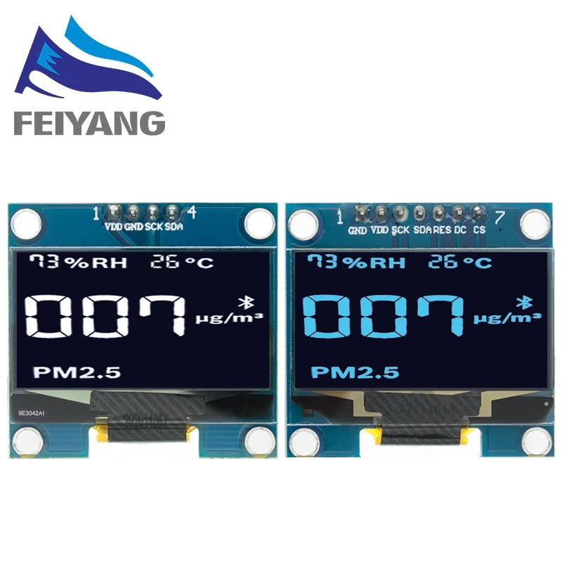 โมดูลหน้าจอ OLED 1.3 นิ้ว 128X64 1.3 นิ้ว OLED LCD LED 1.3 นิ้ว IIC I2C สําหรับ arduino