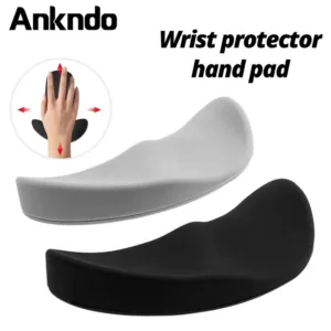 Ankndo แผ่นรองเมาส์ซิลิโคนเจลกันลื่นสําหรับเล่นเกมสํานักงาน Ergonomic Wrist Rest แผ่นรองข้อมือ ที่รองข้อมือเมาส์