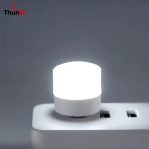 ไฟกลางคืน USB Thunlit 5 ชิ้น/1 ชิ้น ไฟ LED ขนาดเล็กถนอมสายตา ไฟอ่านหนังสือแบบพกพา ทรงกลมเล็ก