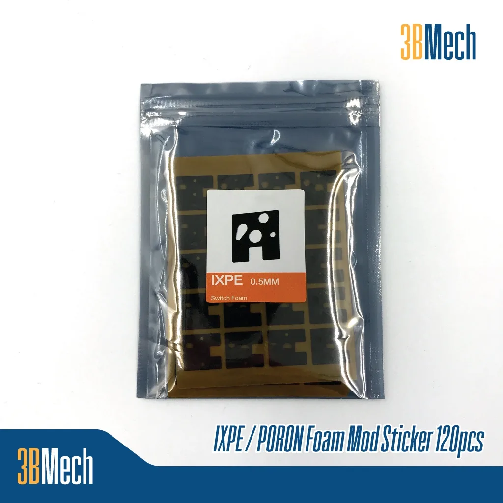 IXPE / PORON Foam Mod Sticker หนา 0.5mm สติ๊กเกอร์โฟม PE สำหรับคีย์บอร์ด 120 ชิ้น ต่อแพ็ค