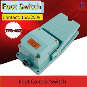 [พร้อมส่ง] Ac 250V 15A 1NO 1NC Momentary สวิทช์เหยียบเท้าอลูมิเนียมกันลื่น Tfs-402