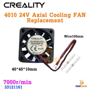 Creality Part 4010 24V Axial Cooling Fan Replacement wire100mm 7000r/min 3D Printer Part