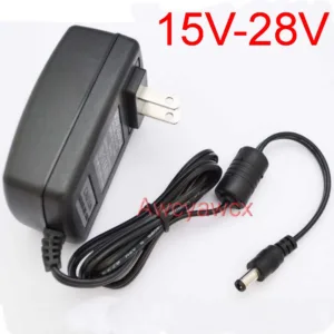 AC อะแดปเตอร์พาวเวอร์ซัพพลาย DC 15V 16V 17V 18V 19V 20V 21V 22V 23V 24V 25V 26V 27V 28V 500mA 1A ปลั๊ก US ขนาด 5.5mm power adapter