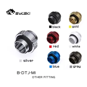 Bykski G1/4 นิ้ว มินิ คู่ ภายนอก เกลียว เชื่อมต่อ อะแดปเตอร์ คู่ ตัวผู้ เกลียว 4.5 มม. อุปกรณ์คอมพิวเตอร์ B-DTJ-MI
