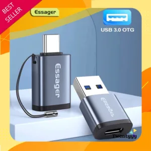 พร้อมส่ง⭐️แท้⭐️Essager หัวแปลง Type C เป็น USB 3.0 3A Adapter รองรับ OTG 5Gbps อะแดปเตอร์ อแดปเตอร์ Adapter Type C