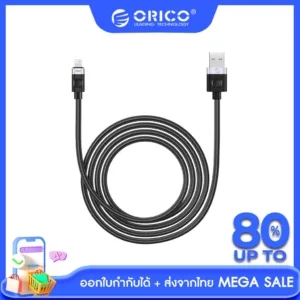 [ออก E-TAX ลดหย่อนภาษีได้] ORICO USB-C Lighting 29W Braided USB C to Lightning 29W PD USB Type-C Cable A2L
