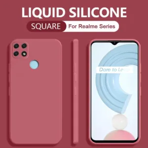เคสมือถือ ซิลิโคน แบบนิ่ม ขอบเหลี่ยม สำหรับ Realme 5 6 7 8 5i 6i 7i C11 C55 Narzo 20 Pro