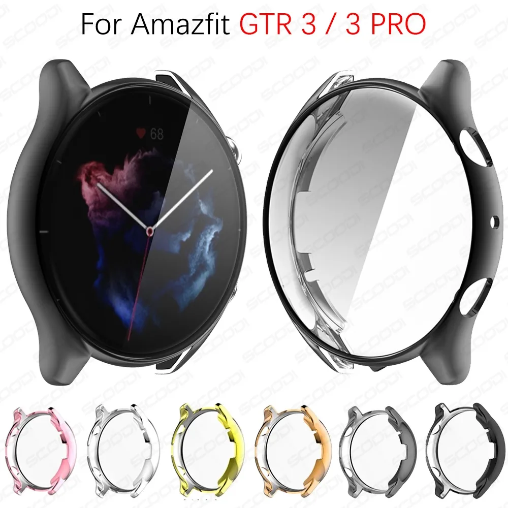 เคส TPU ป้องกันหน้าจอ สําหรับ Xiaomi Huami Amazfit GTR 3 3Pro Smart Watch