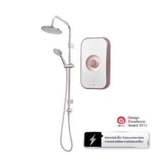 MEX เครื่องทำน้ำอุ่น 5100W : รุ่น CODE 5E (RCA) With Rain Shower : สีทองแดง