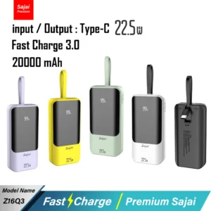 ประกัน1ปี Yoobao Sajai Z16Q3 Mini 20000mAh(ฟรีซองกันน้ำ) จอ LED พาวเวอร์แบงค์ Quick Charge PD20W/18W 22.5W แบตสำรอง