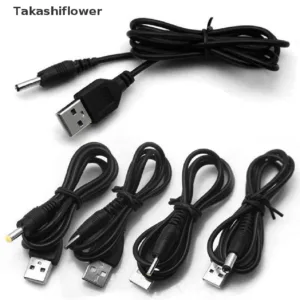 Takashiflower / Usb To 2.5 3.5 4.0 พอร์ต 5.5 มม. 5v Dc สายสีดํายอดนิยม