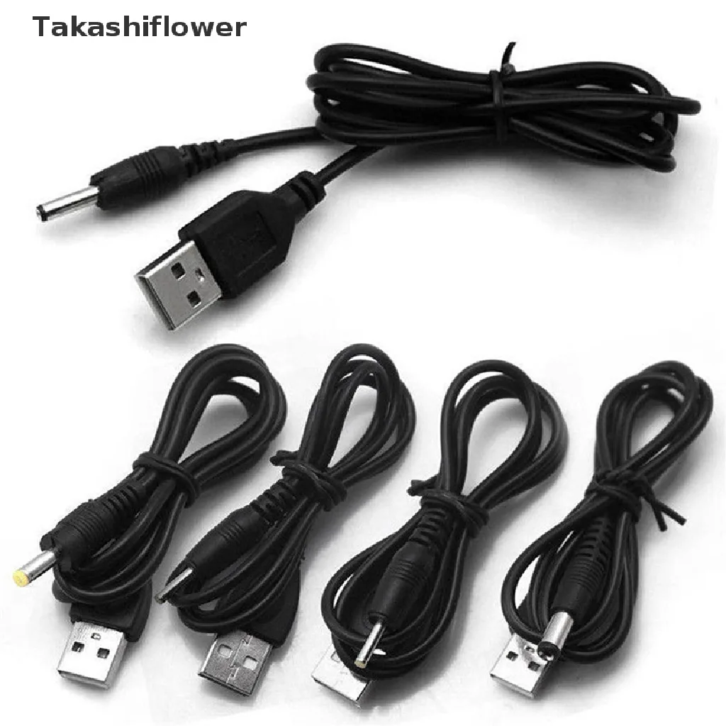Takashiflower / Usb To 2.5 3.5 4.0 พอร์ต 5.5 มม. 5v Dc สายสีดํายอดนิยม