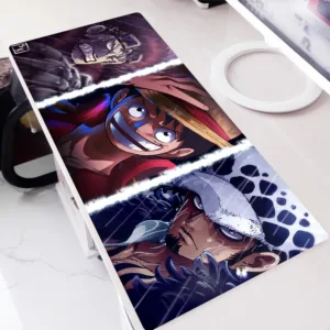 แผ่นรองเมาส์เล่นเกม One Piece ขนาดใหญ่ลายการ์ตูนอนิเมะ