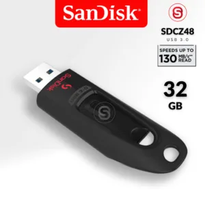 SanDisk Ultra USB3.0 Flash Drive 32GB อ่าน 130MB/s (SDCZ48_032G_U46) FlashDrive  แฟลซไดรฟ์