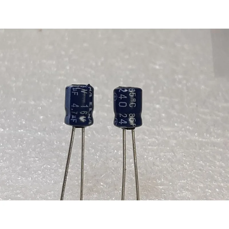 Elna RC3 4.7uf 16v (ราคา10ตัว) capacitor ตัวเก็บประจุ คาปาซิเตอร์ ขนาด 4×6 มม mm