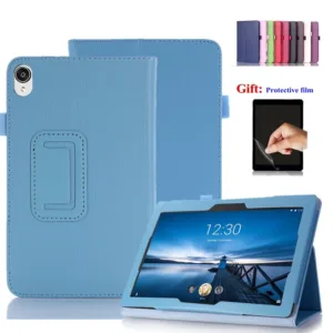 ใหม่ เคสแท็บเล็ต หนัง Pu ฝาพับ พร้อมฟิล์ม สําหรับ Lenovo Tab M8 HD 8.0 นิ้ว TB-8505F 8505X TB-8705F 8705X