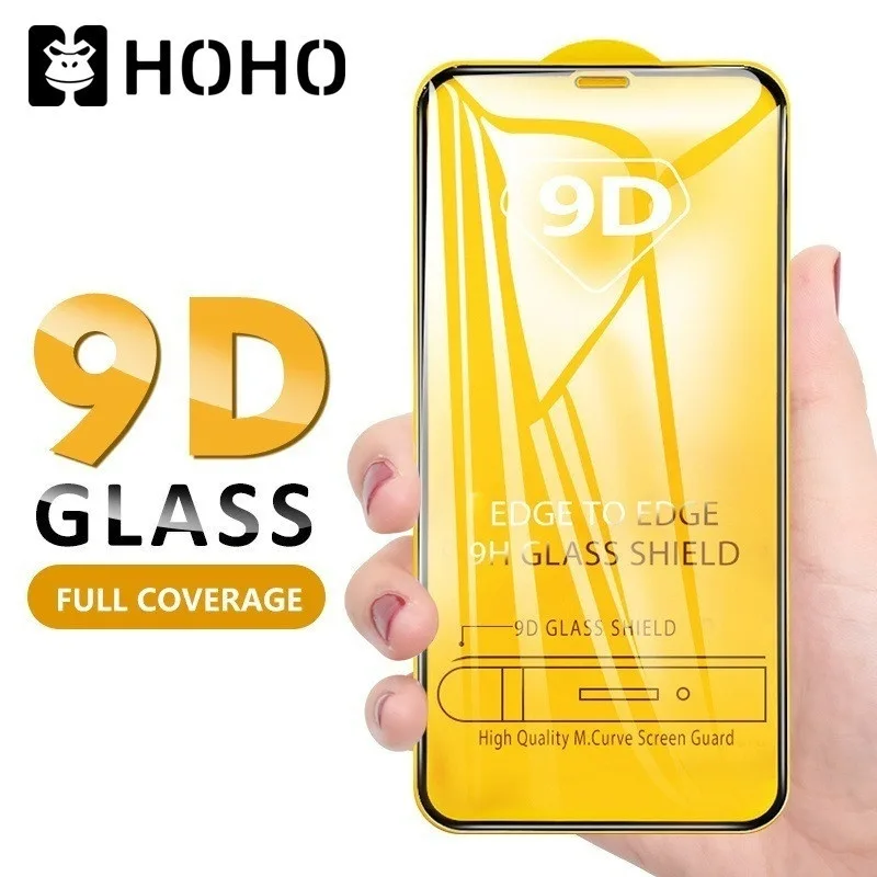 ฟิล์มกระจก ใช้สำหรับ iPhone 16 6 S G 7 8 Plus + SE X XR XS Max 11 12 13 14 15 16 Pro Max Plus Mini แบบเต็มจอ 9D ของแท
