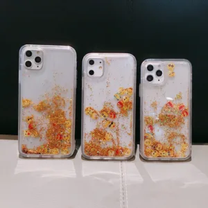 เคสโทรศัพท์มือถือแบบแข็ง มีทรายไหล กันกระแทก ลายอิโมจิตลก แต่งกลิตเตอร์ สําหรับ iPhone 15 14 13 12 11 Pro MAX X XR XS MAX 7 8 Plus + SE 2020