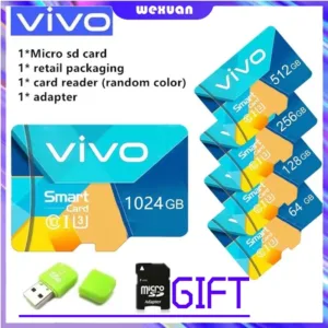 【พร้อมส่ง】Vivo การ์ดหน่วยความจํา Micro SD XC Microsd C10 1024GB 512GB 256GB 128GB 64GB 32GB 16GB ความเร็วสูง สําหรับโทรศัพท์มือถือ