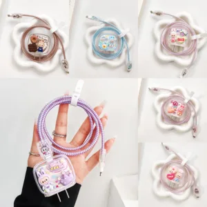 **สินค้สพร้อมส่งที่ไทยคะ ชุดพันสายชาร์จพร้อมเคสหัวชาร์จของ รุ่นใหม่ของไอโฟน18W 20Wของแท้หรือ1:1เท่านั้นคะ