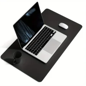 ที่รอง Keyboard วัสดุหนัง PVC Premium ขนาด 40x80 ซม. [สีน้ำเงิน/ดำ]