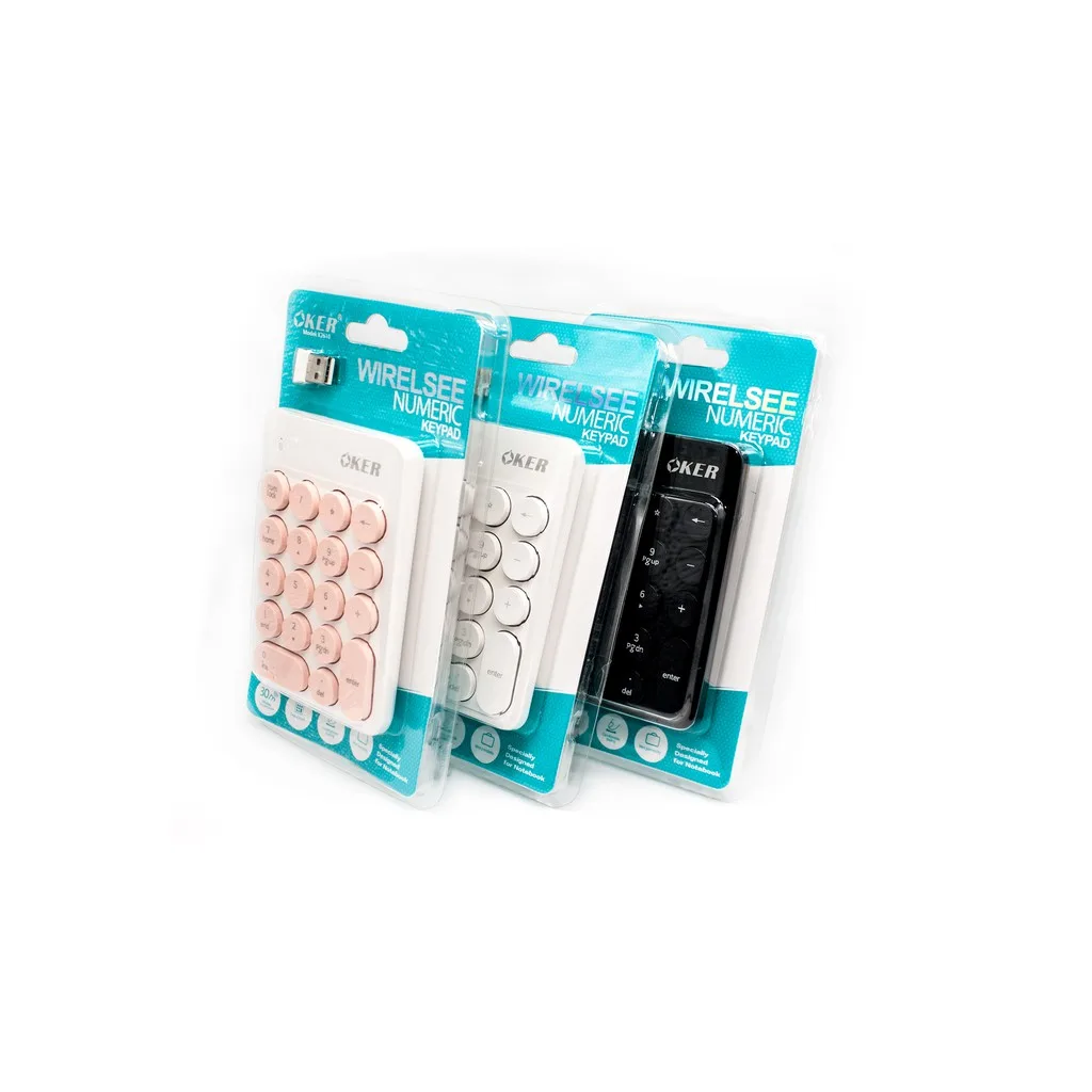 OKER Wireless K2610 Numberic Mini Keypad คีย์บอร์ด แป้นตัวเลข ไร้สาย