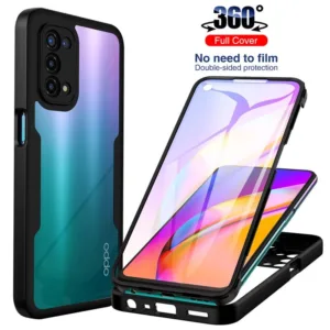 [Fashion] เคสซิลิโคนใส 360 องศา กันกระแทก สําหรับ OPPO A16 A16S A15 A15S A76 A96 A74 A94 A95 A53 A92 A52 A9 2020 A5 2020