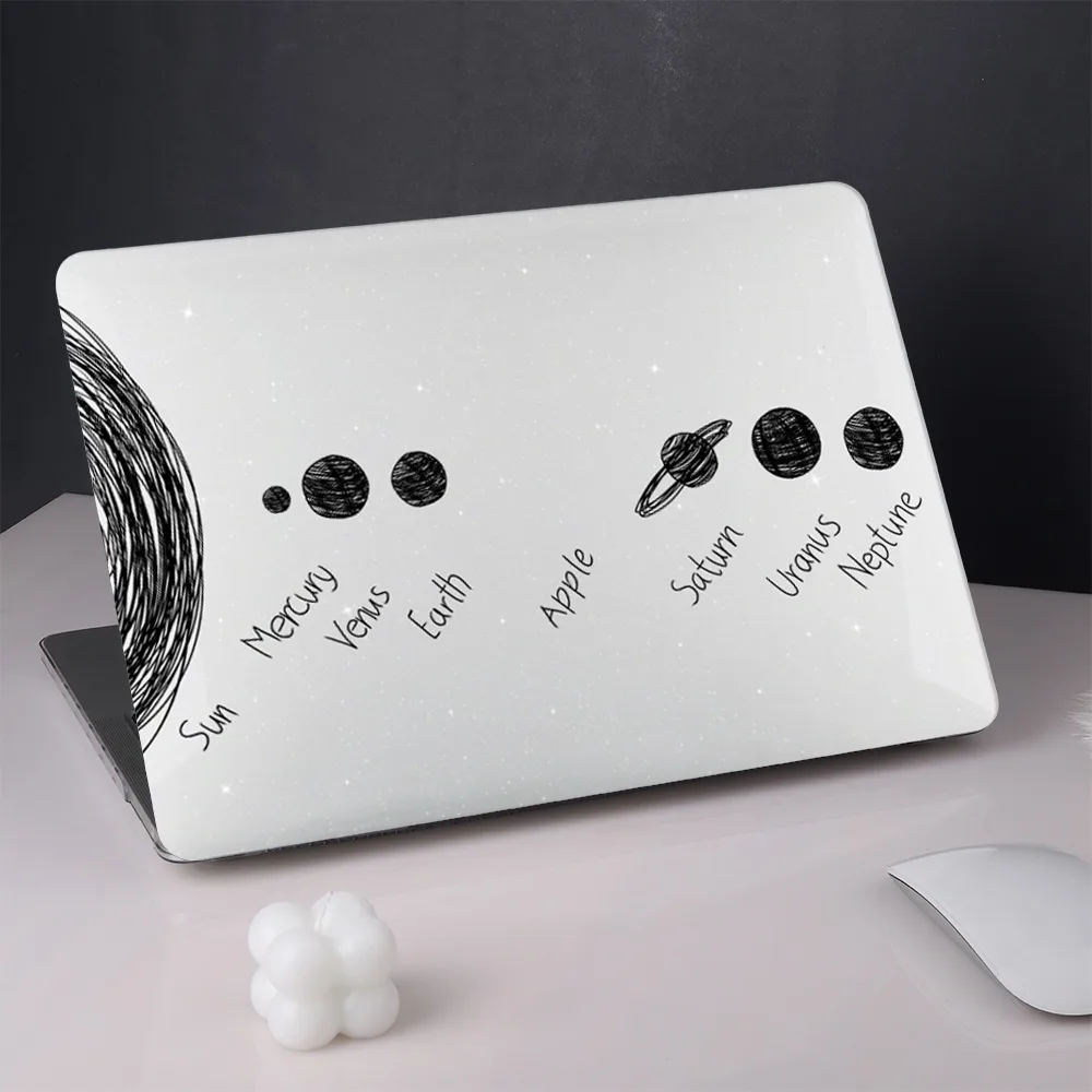twinkle planet case compatible with MacBook case M4 M3 2024 2023 M2 Air 13 15 A3113 A3114 Pro 14 A2779 A2780 Pro 16 เคส แบบแข็ง ใส ลายนักบินอวกาศ พร้อมที่ครอบคีย์บอร์ด สําหรับ Pro 14 16 A2485 Pro 13 นิ้ว Case 2020 A2338 M1 A2289 A2251 Air 13 A2179 A2337