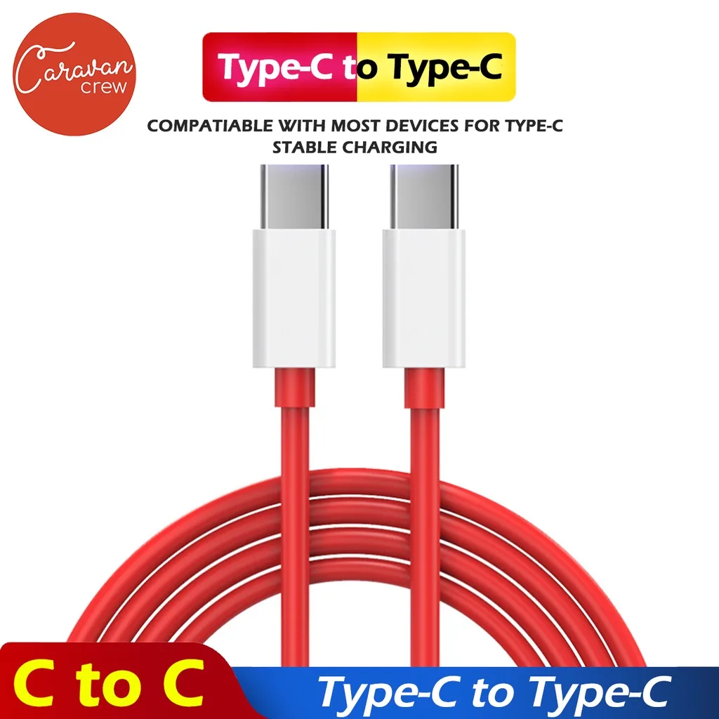 Caravan Crew Type-C to Type-C Cable สายชาร์จเร็ว รองรับถ่ายโอนข้อมูล USB C to USB C PD สายชาร์จเร็ว ชาร์จเร็ว
