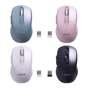 เมาส์ไร้สาย BLUETOOTH & WIRELESS 2.4G D ༼ つ ◕_◕ ༽つOKER M825 มี 6 ปุ่ม ปรับความเร็วได้ 3 ระดับสูงสุด 1600 DPI