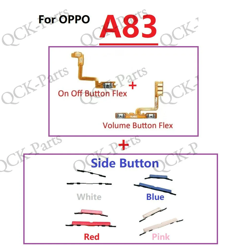 อะไหล่ปุ่มกดเปิดปิด ปิด เสียงเงียบ แบบเปลี่ยน สําหรับ OPPO A1 A83
