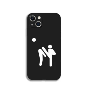 เคสโทรศัพท์มือถือแบบนิ่ม ลายสร้างสรรค์ สีดํา สําหรับ iPhone 12 mini 13 14 15 Pro Max XR 11 Pro XS Max SE2 SE3 6S 7 8 Plus X