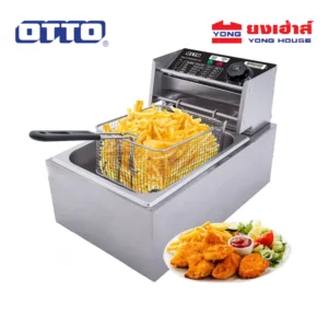 OTTO หม้อทอดไฟฟ้า รุ่น DF-377 ขนาด 6 ลิตร และ DF-375 ขนาด 3 ลิตร หม้อทอด หม้อทอดสแตนเลส