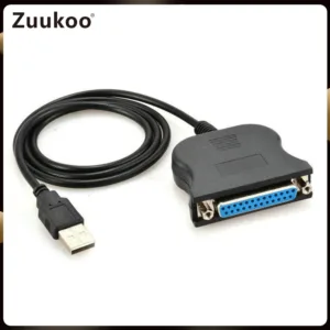 Usb to 25pin Hole Parallel Port Cable DB25 Interface Pin Type Printer Data Cable