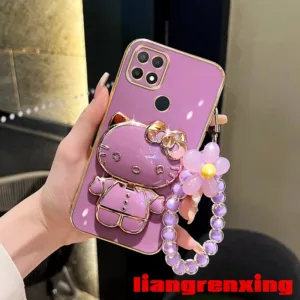 เคสโทรศัพท์ เคส oppo a15 a15s a35 เคสโทรศัพท์มือถือ ซิลิโคนนิ่ม กันกระแทก ลายดอกไม้ พร้อมสายคล้องมือ สําหรับ oppo a15 a15s a35 DDHK01 น่ารัก ลายการ์ตูน กันกระแทก