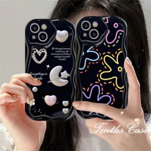 Samsung A15 A25 A05 A05s A14 A34 A54 A03 A03s A04 A04e A04s A23 A13 A33 A12 A22 A52 A52s A32 A51 A50 A50s A30sเคสโทรศัพท์มือถือนิ่ม ขอบโค้ง ลายดอกไม้ 3D สําหรับ