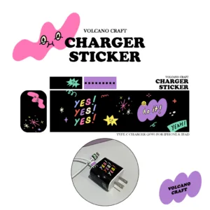 Charger Sticker "YES"สติ๊กเกอร์ติดหัวชาร์จ (มีหลายขนาด)