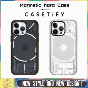 เคสโทรศัพท์มือถือแบบแข็ง แม่เหล็ก กันกระแทก สําหรับ IPhone 15 ProMax 15Pro 15 14 13 12 11 Pro Max