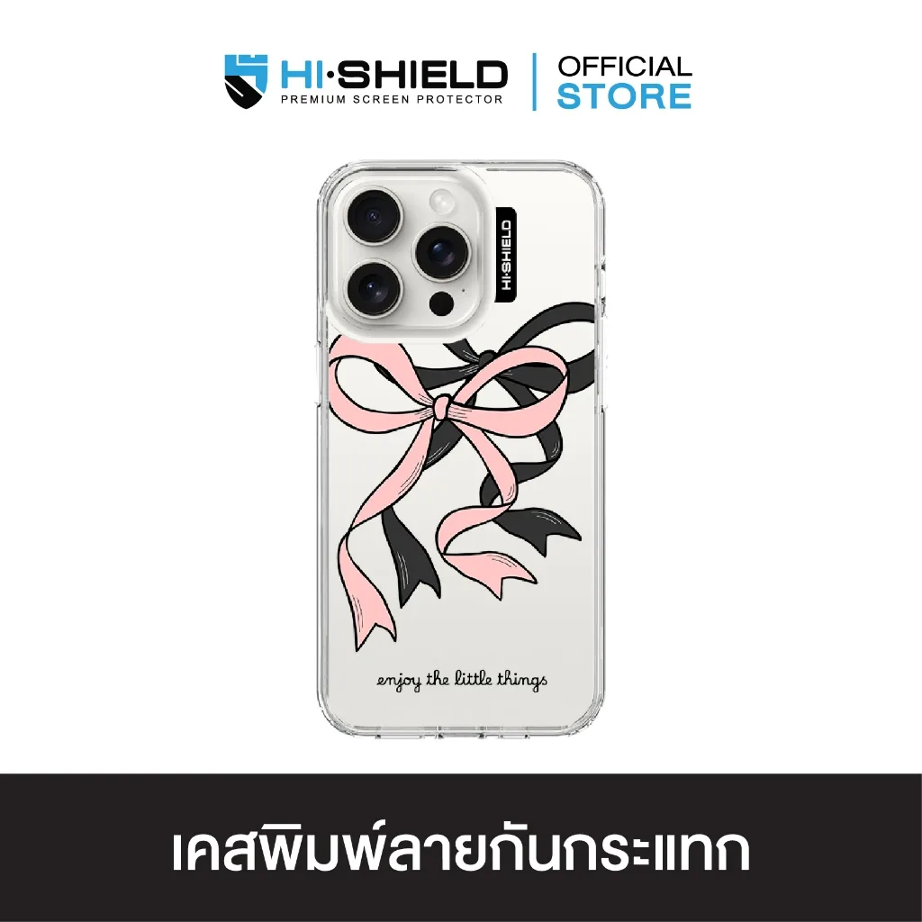 HI-SHIELD Stylish เคสใสกันกระแทก iPhone รุ่น Ribbon5 [เคส iPhone16