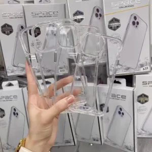 เคสใสกันกระแทกSPACE ปุ่มเงิน งานดี มีซีนกันรอย สำหรับไอโฟน i16 Pro Max 16 Pro 15 15pro i15promax i14 i13 i12 i11 ครบรุ่น