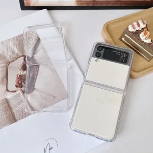 เคสโทรศัพท์มือถือแบบนิ่ม TPU ใส บางมาก สําหรับ Samsung Galaxy Z Flip 4 Galaxy Z Flip 3 Flip4 Flip3
