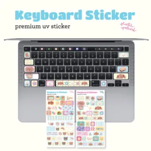 Keyboard Sticker สติ๊กเกอร์ติดแป้นพิมพ์ หนึ่งแผ่นมี2ลายเลย ⌨️ l plaifah.postcard