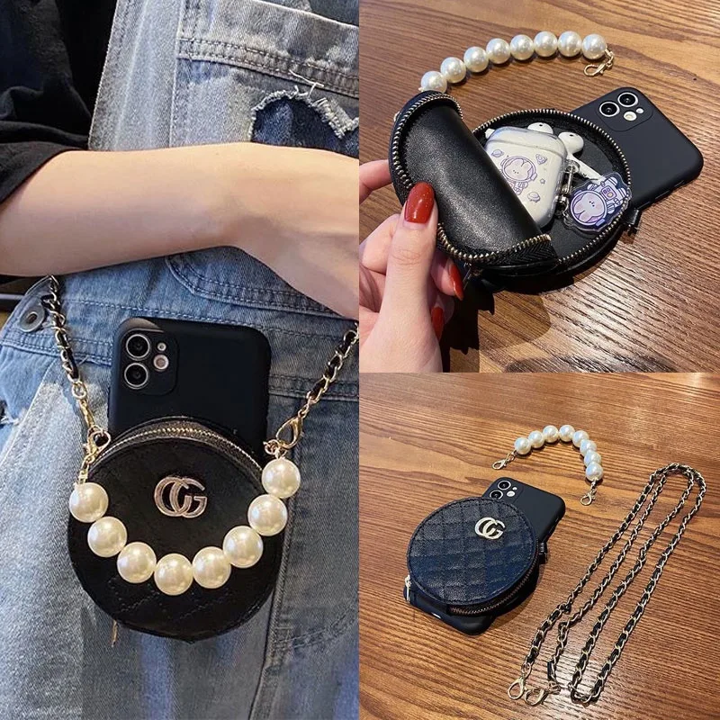 Fashion Case For Samsung Galaxy S25 S24 ultra S23 FE S22 S21ultra S23ultra s23+ Note20 Note10 Pro S22 S21 S20 FE S10 S9 S8 Plus Note9 Note8 s25ultra s24ultra Leather Coin Purse Card Bag Soft Phone Cover