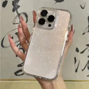 เคสโทรศัพท์มือถือแบบแข็ง กันกระแทก แต่งกลิตเตอร์ วิบวับ หรูหรา สําหรับ iPhone16 15 Pro Max 14 Pro Max 13 12 Pro Max 11 Pro Max 7 8 Plus Xs Max XR X