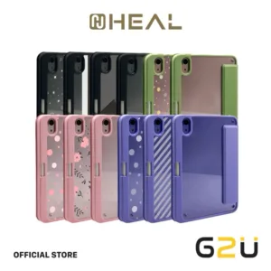 HEAL เคสฝาพับสำหรับไอแพด มินิ 6 (2021) ฝาแม่เหล็กสามารถถอดได้ พร้อมช่องใส่ปากกา รุ่น Art Line V2