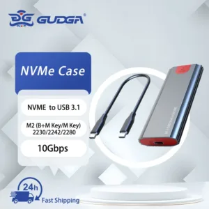 กล่องอะแดปเตอร์ M2 SSD Enclosure NVMe USB3.1 Gen 2 10Gbps PCIe SSD สําหรับ M.2 NVMe SSD Disk Tool Free M.2 SSD Case NVMe SSD Reader M2 USB พร้อมสายเคเบิล C To C