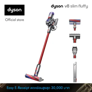 Dyson V8 Slim ™️ Fluffy Cordless Vacuum Cleaner เครื่องดูดฝุ่นไร้สาย ไดสัน