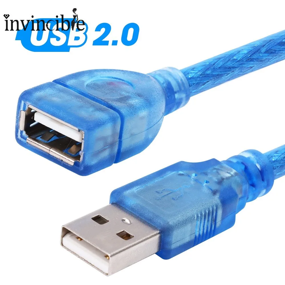 สายเคเบิลต่อขยาย USB 2.0 ตัวผู้ เป็นตัวเมีย 0.3 1 3 เมตร สําหรับคีย์บอร์ด PC