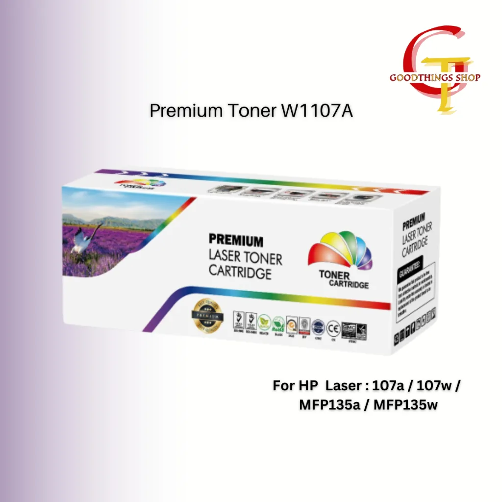 ตลับหมึกเทียบเท่า W1107A (สีดำ) สำหรับ HP Laser : 107a / 107w /  MFP135a / MFP135w